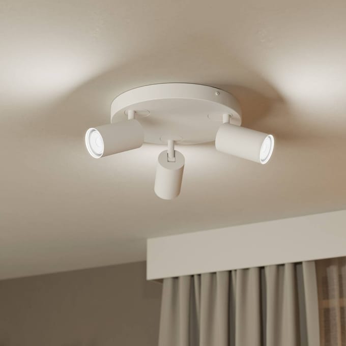 EGLO connect.z Telimbela-Z Smart Spot - GU10 - Ø 25 cm - Wit - Instelbaar RGB & wit licht - Dimbaar - Zigbee