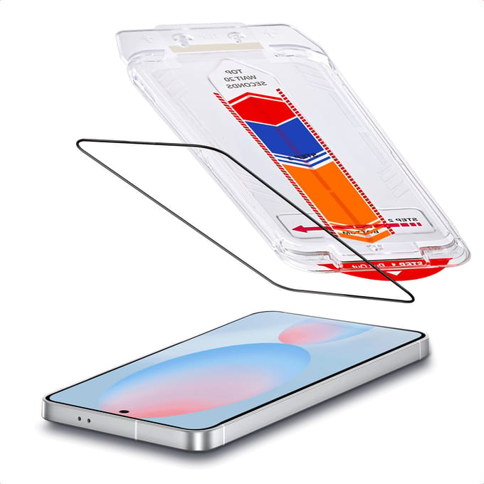 Accezz Screen Protector - Geschikt voor Samsung Galaxy S24 FE - Glas Screenprotector met Anti-dust Applicator