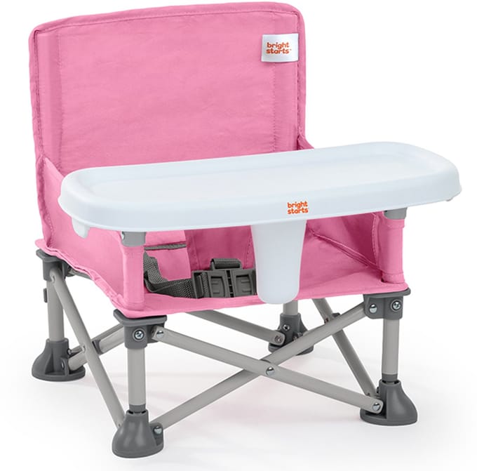 Stoelverhoger pop 'n sit roze - Bright Starts - vanaf 6 maanden
