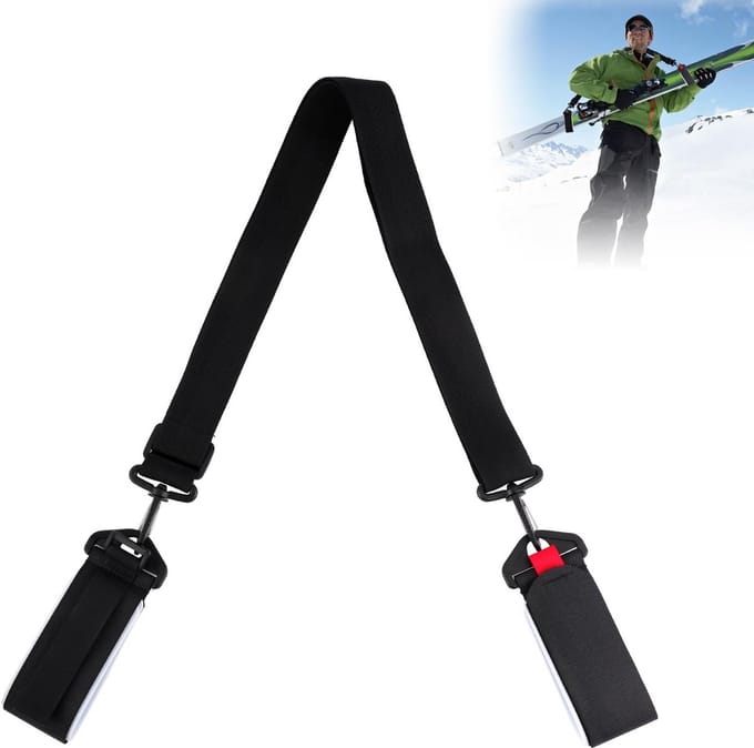 Ski draagriem - verstellbare ski-houder voor ski's en stokken