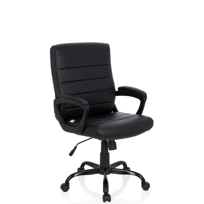 Bureaustoel ERGOSMOOTH BIG kunstleder zwart hjh OFFICE