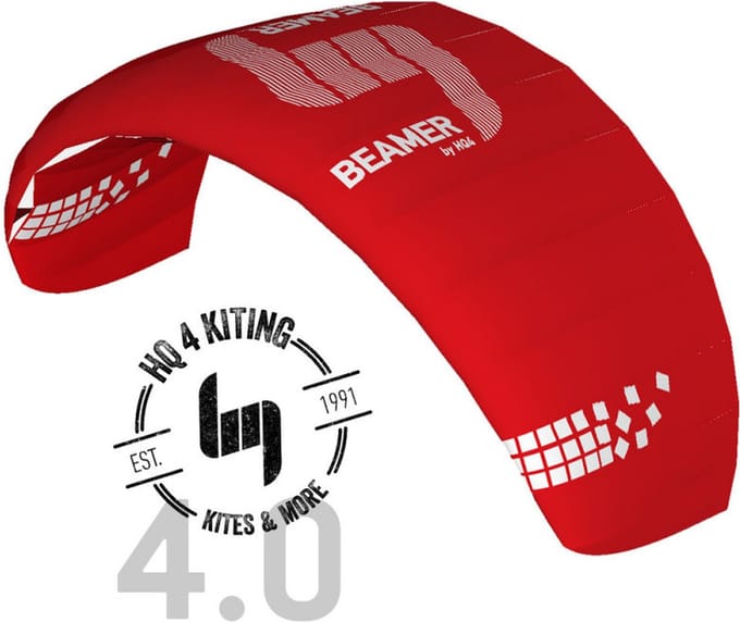 Hq Kites Vierlijnsmatrasvlieger Beamer Vi 4.0 374 Cm Rood