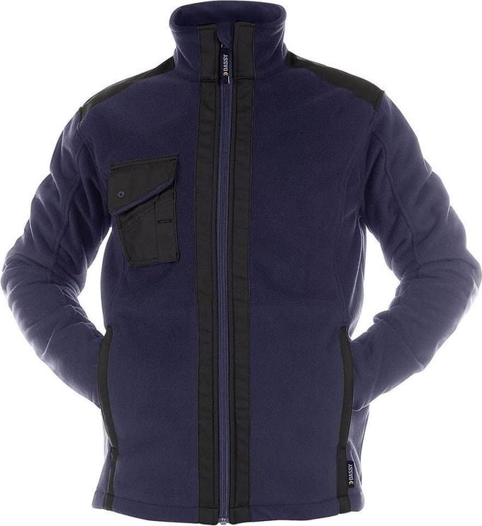 DASSY Croft DNA Fleece Werkjas Winddicht Donkerblauw/Zwart-maat L