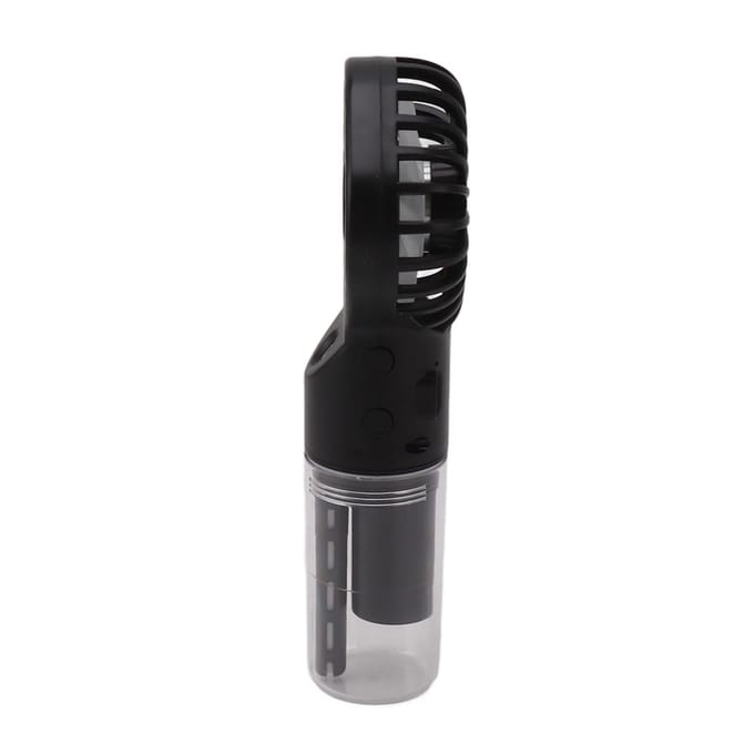 Draagbare Handheld Vernevelaar Ventilator USB Oplaadbare Waterspray Vernevelaar met 4 Snelheden Zwart zwart