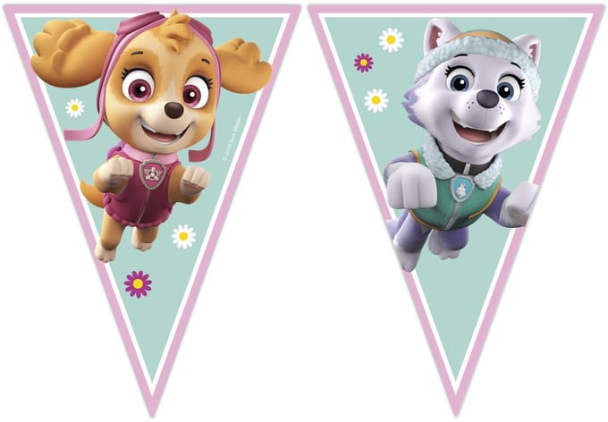 Paw Patrol - Sky en Everest - Verjaardag vlaggetjes - 2.3 meter