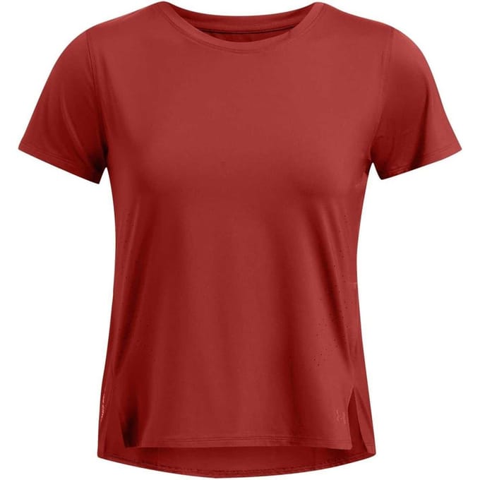 Under Armour Dames Launch Crew Neck Regular T-Shirt (Oranje)