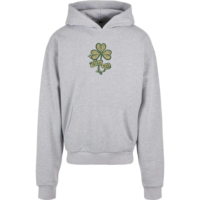 Mister Tee - Old Irish Mob Ultraheavy Oversize Hoodie/trui - S - Grijs