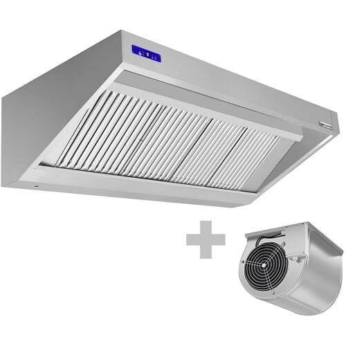 GGM Gastro Wandhaube mit Motor - 2000mm - Regler, Filter & Lampe