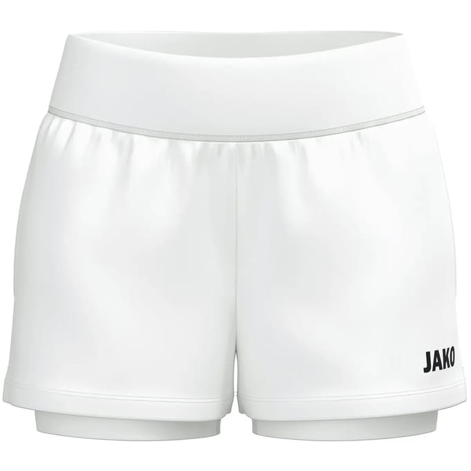 JAKO 2-in-1 short One damesmaten wit 8200d-000