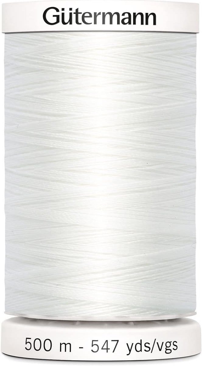 Universele Draad - Naaidraad Spoel - Hand en Machine - Hoge Scheurvastheid - 500 Meter - Wit