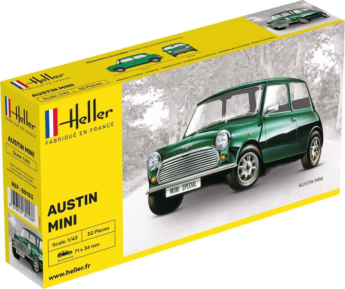 Heller Modelbouwpakket Militaire voertuigen - 80153 Austin Mini Car Plastic - 1:43 - Modelbouw