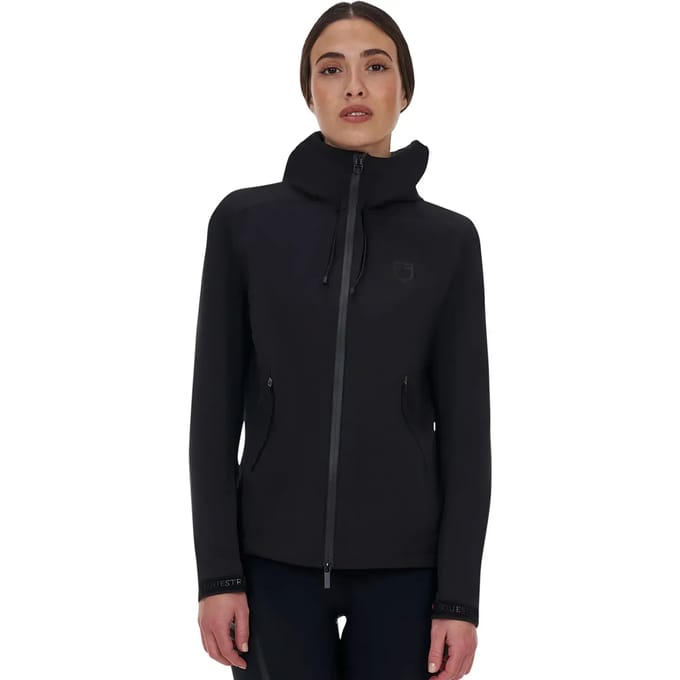 Waterdichte damesrijjas met capuchon Equestro Ridertechnology