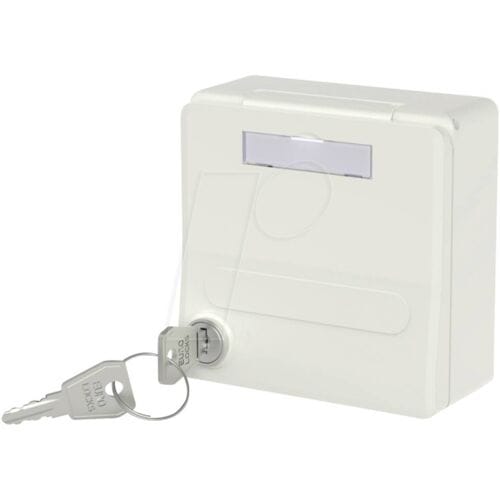 Metz Connect Modul-Unterputz-Gehäuse mit Klappdeckel und Schloss Behuizing Opbouw (op muur)