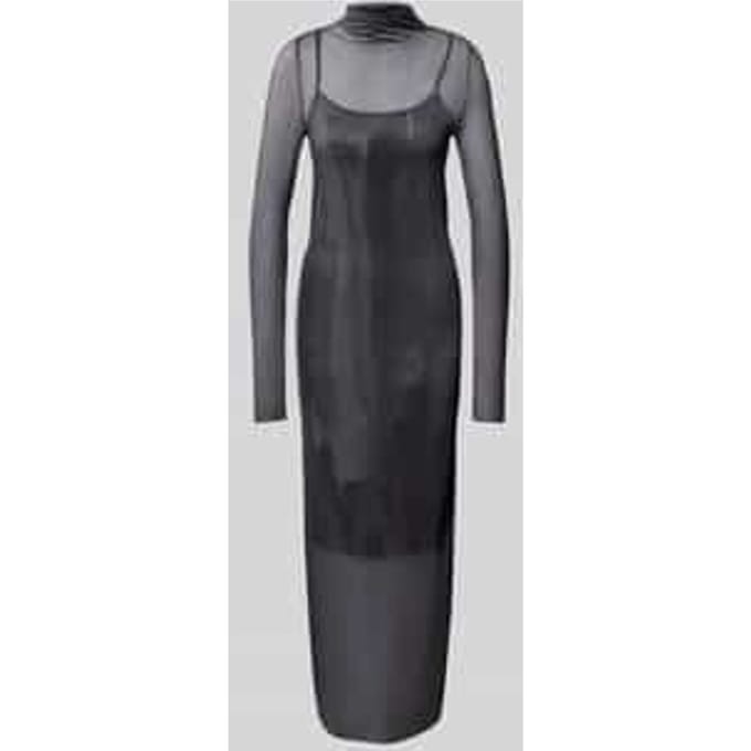 Maxi-jurk van mesh
