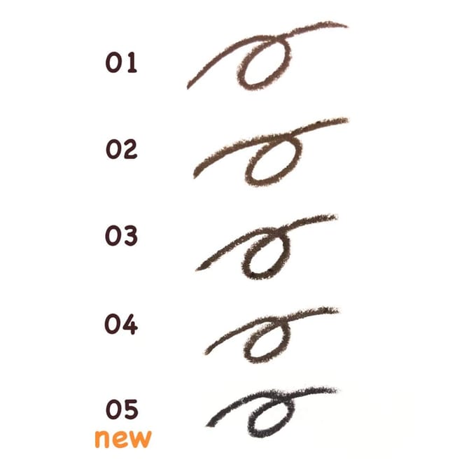 CEZANNE - Twist-Up Eyebrow With Spiral Brush 05 Natural Grey
