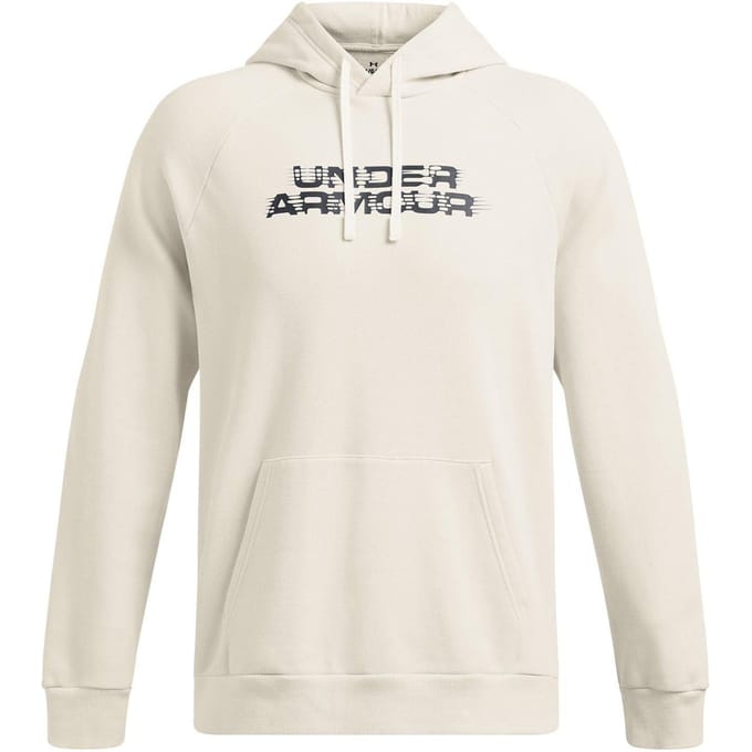 Under Armour Heren Rival Raglan-hoodie met trekkoord (Wit)
