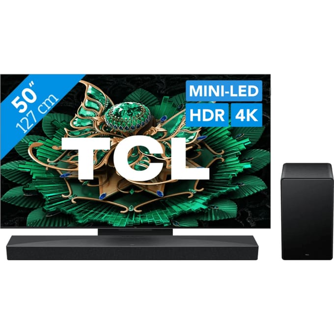 TCL 50" QD Mini-led C71K 4K (2025) + TCL Q65H