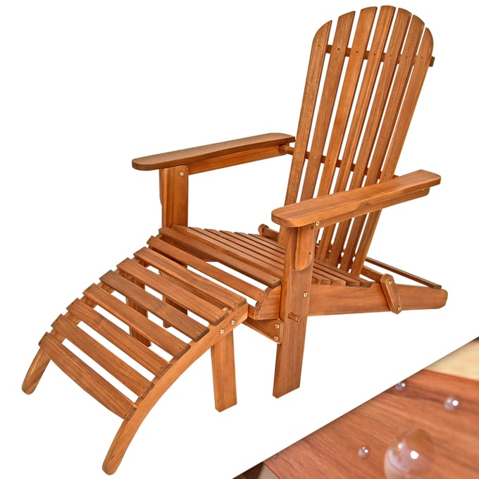 Casaria Adirondack Acaciahout – tot 160kg Belastbaar - Bruin