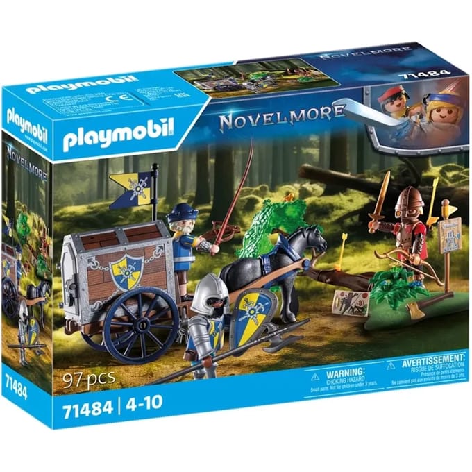 PLAYMOBIL Novelmore Overval op transportwagen - 71484