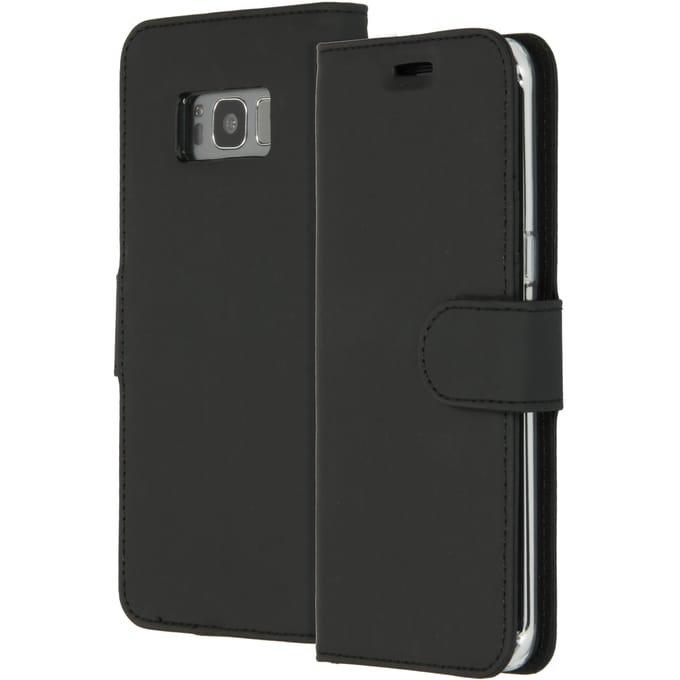 Accezz Hoesje - Geschikt voor Samsung Galaxy S8 - Wallet Softcase Bookcase - Zwart