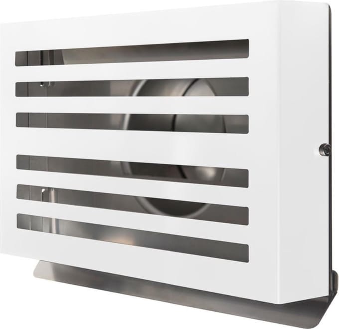 Overdruk Ventilatierooster Beta 12.5 cm Mat Wit