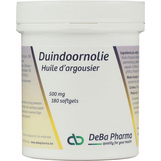 DeBa Pharma Duindoorn Olie 500 mg 180 Capsules