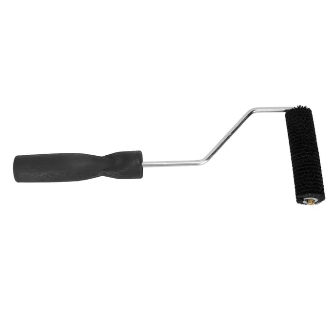 Glasvezelroller Draagbare Kuiproller Gereedschap Borstel Hars Lamineren Luchtbelroller voor Raam black
