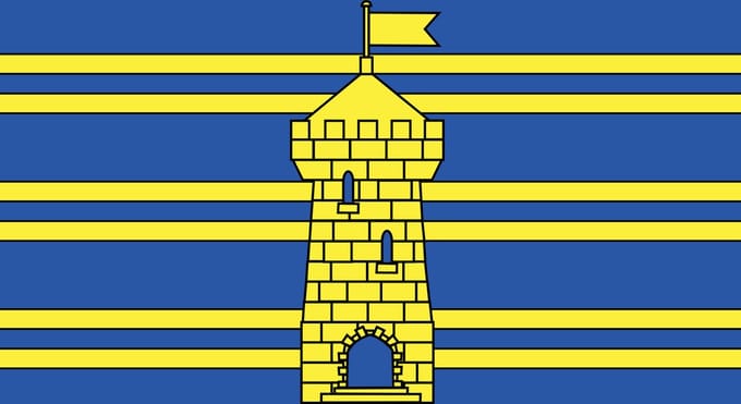 Vlag Territoire de Belfort 120x180cm