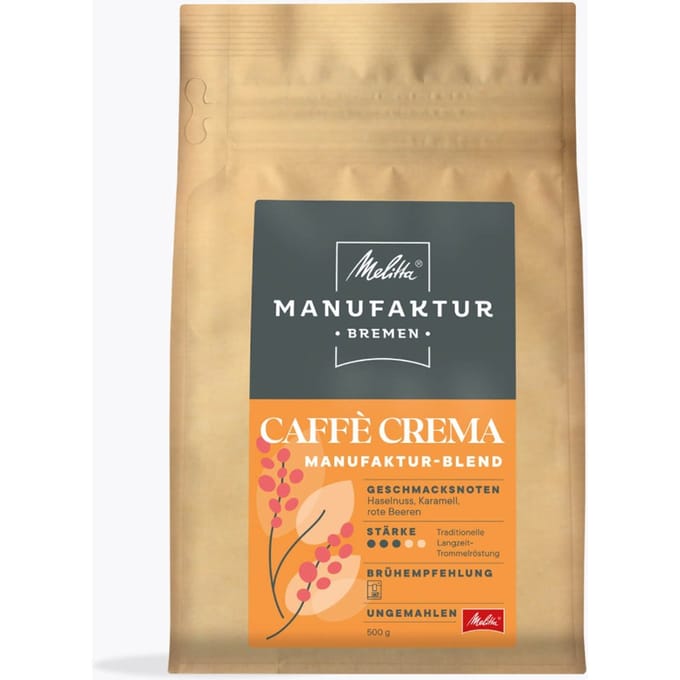 Melitta® Manufaktur Bremen Caffé Crema regionale koffie 500g