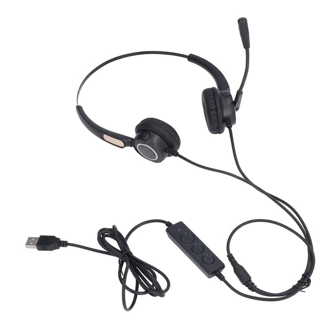 Casque d'écoute pour centre d'appels, réduction intelligente du bruit, appel HD, USB, pour centre d'appels en ligne