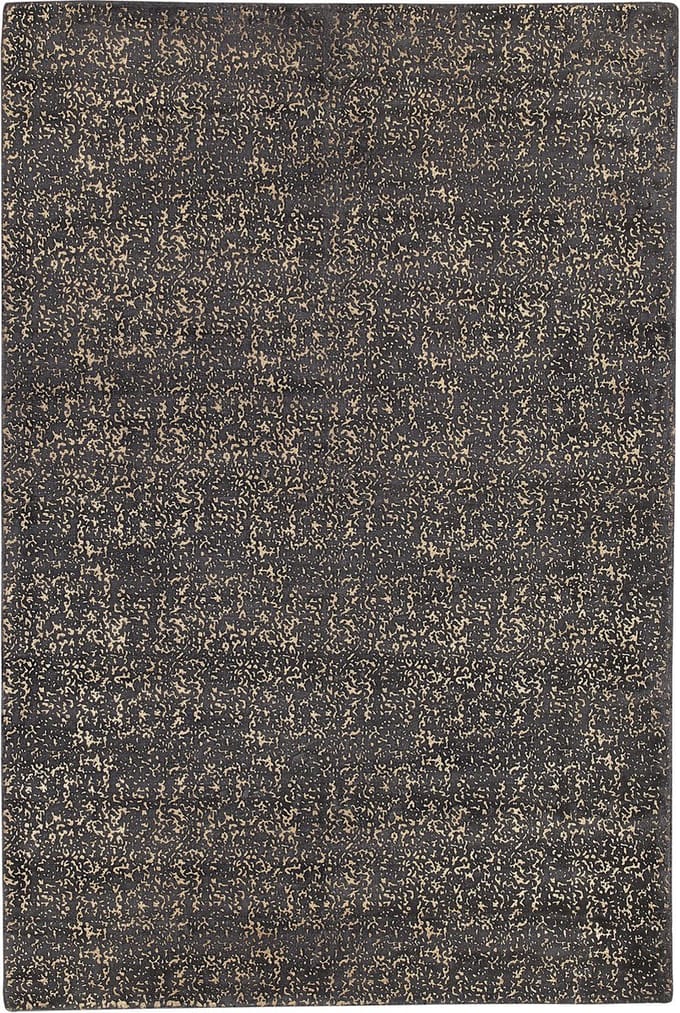 ESEL - Laagpolig vloerkleed - Grijs/Goud - 140 x 200 cm - Viscose