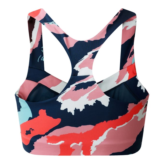 Dare 2B Dames/Dames Marble Swirl Sportbeha (Lichtroze/Wit/Navy)
