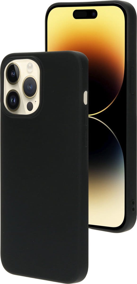 Mobiparts hoesje geschikt voor de Apple iPhone 14 Pro Max - Siliconen - Zwart