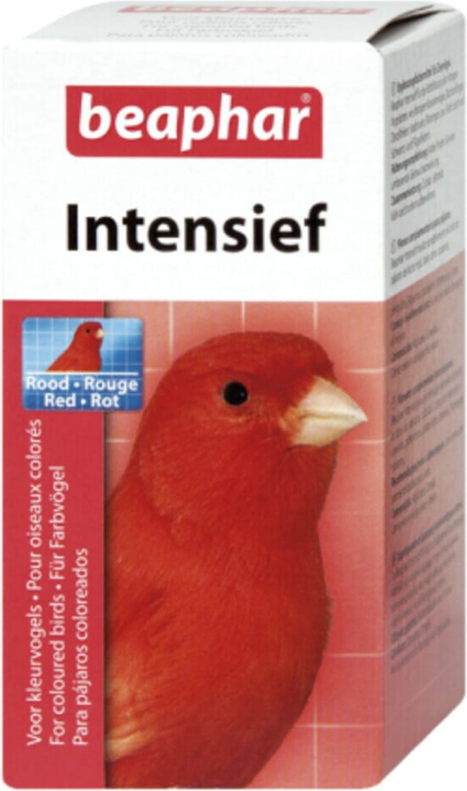 Intensief rood (10gram) - Supplementen - Vogelvoer - Kleurbevordering