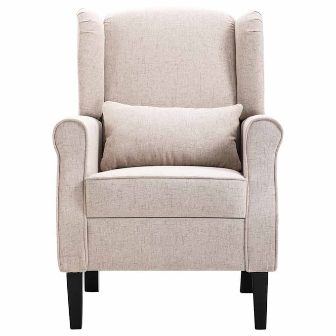 vidaXL - Fauteuil - stof - beige