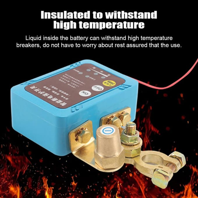 Kill Switch voor auto Afstandsbediening Batterij Disconnect Switch 12V 240A Auto Batterij Kill Switch Batterij without Manual Switch blauw