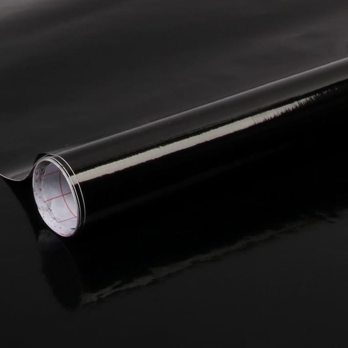 Plakplastic uni zwart 67,5cm