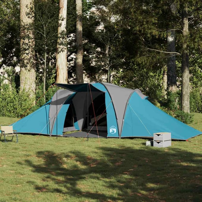 vidaXL - Koepeltent - 6-persoons - waterdicht - blauw