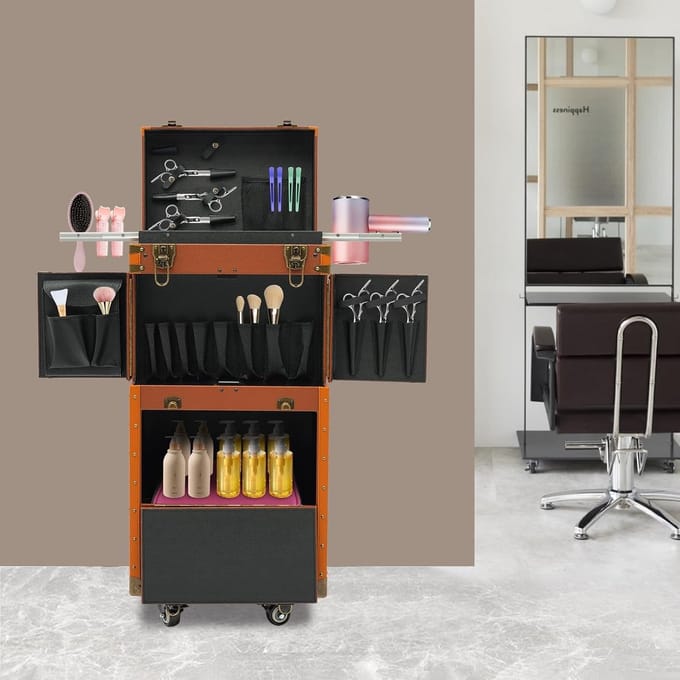 Make-up Trolley - Koffer Beauty Case - Professioneel Gebruik - Met Wielen & Slot