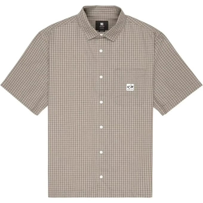 Dc Shoes Game On Overhemd Met Korte Mouwen Bruin S Man