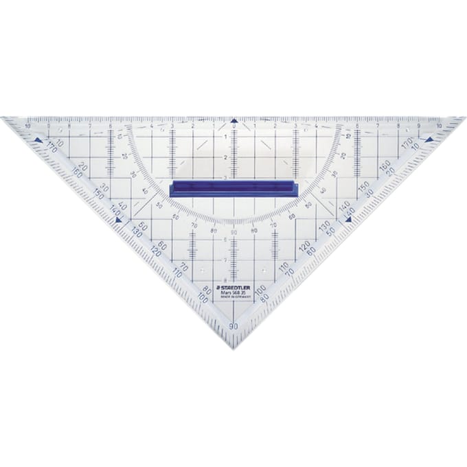 STAEDTLER geodriehoek - met handvat - acryl - 22 cm