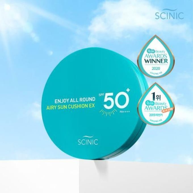 SCINIC - Enjoy All Round Airy Sun Cushion EX SPF50+ PA++++ - 25g