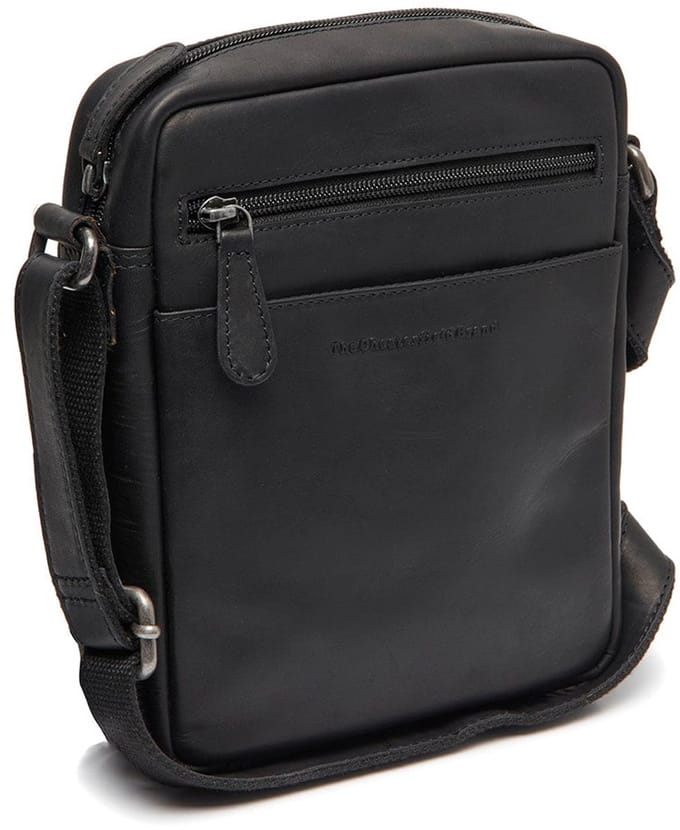 Chesterfield Laveno Waxed Pull Up Schoudertas - Zwart