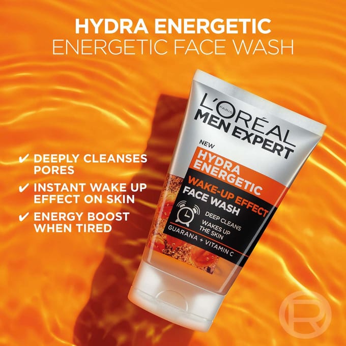 L'Oreal - Men Expert Hydra Energy Wake-Up Effect - A Stimulating Cleansing Gel For Men