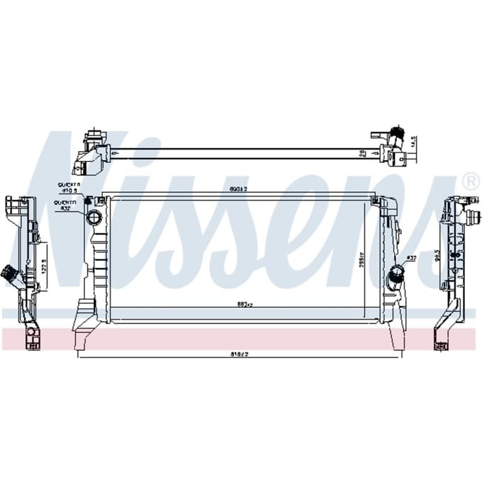 Radiator NISSENS 69714