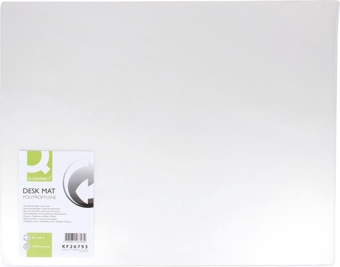 Q-CONNECT onderlegger, ft 63 x 50 cm, transparant