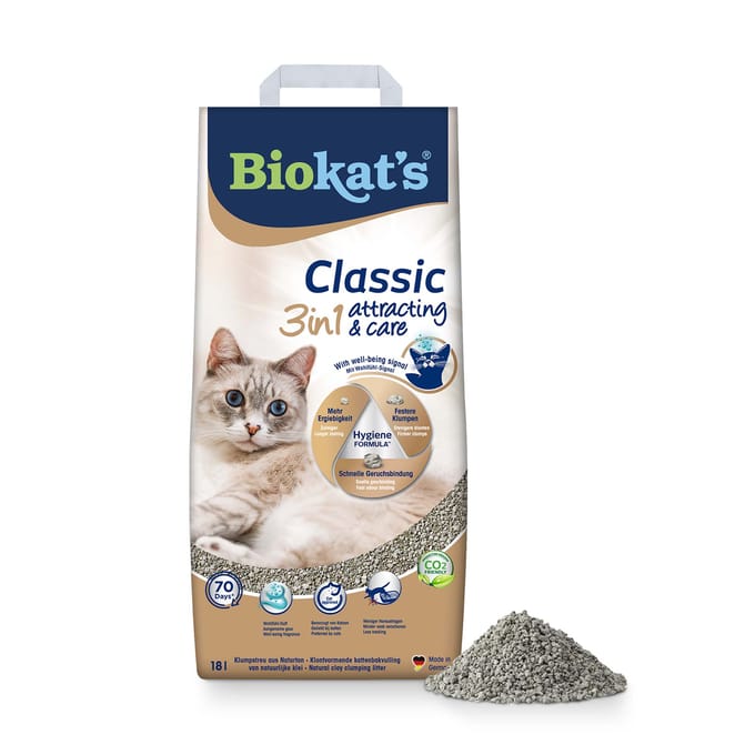 Biokat's Classic Attracting & Care - 18 L - Kattenbakvulling - Klontvormend