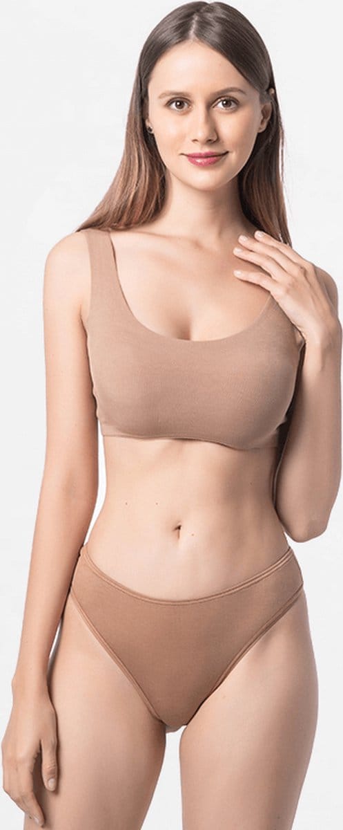 Brazilian dames string Micro Modal bronze bruin