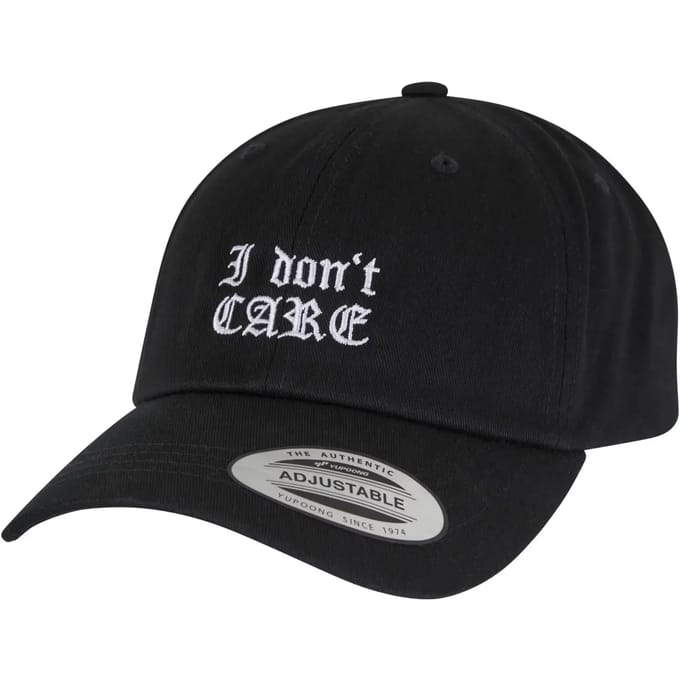Mister Tee I Don't Care Low Profile Cotton Twill MT3543