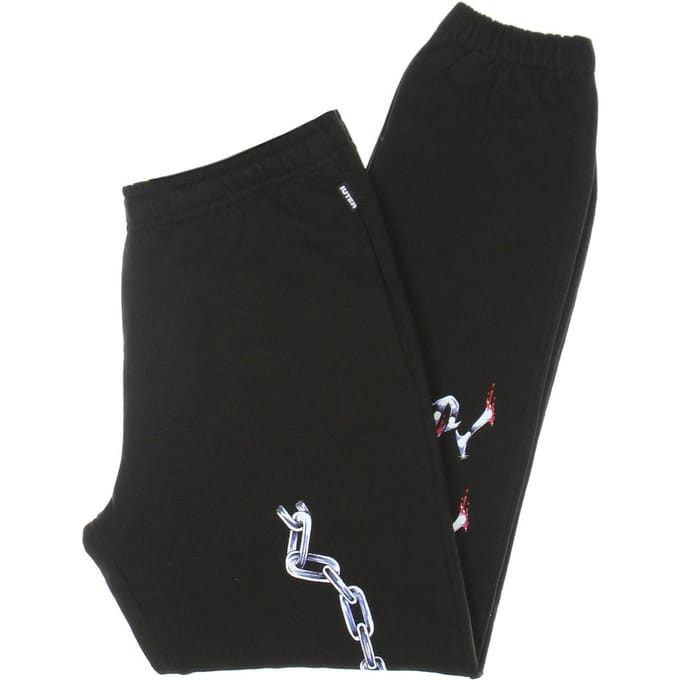 Heren lichtgewicht trainingsbroek stalen joggingbroek zwart